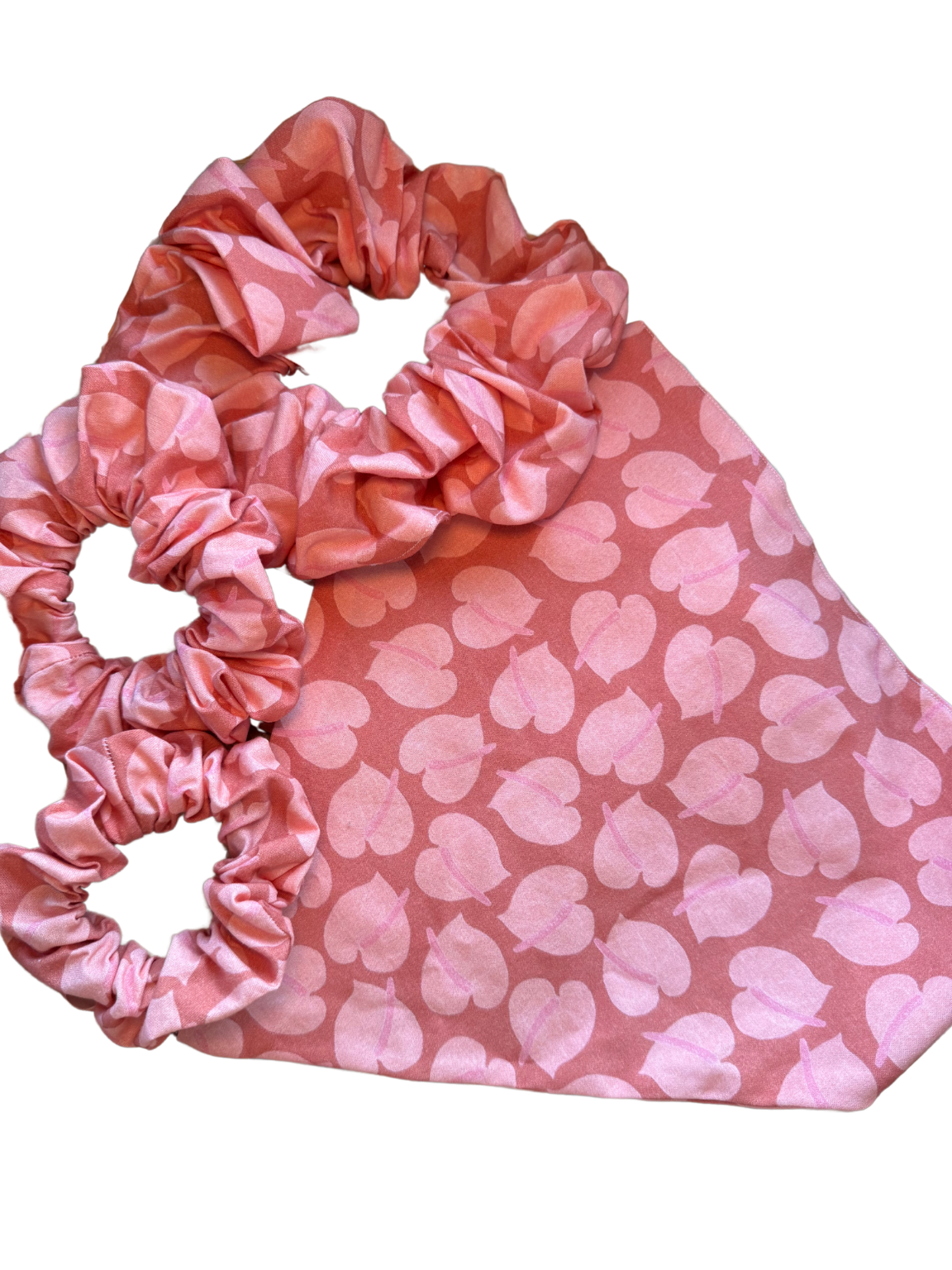 Peach Anthurium Biggy Scrunch